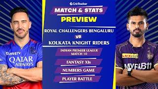 RCB vs KKR | IPL 2024 | Match Preview and Stats | Fantasy 11 | Crictracker